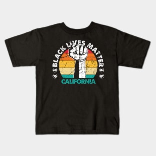 California black lives matter political protest Kids T-Shirt